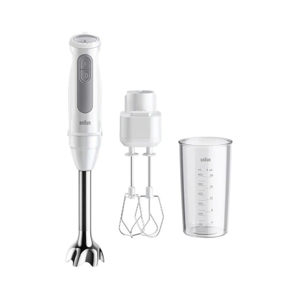 BRAUN HAND BLENDER STANLESS STICK + WISK